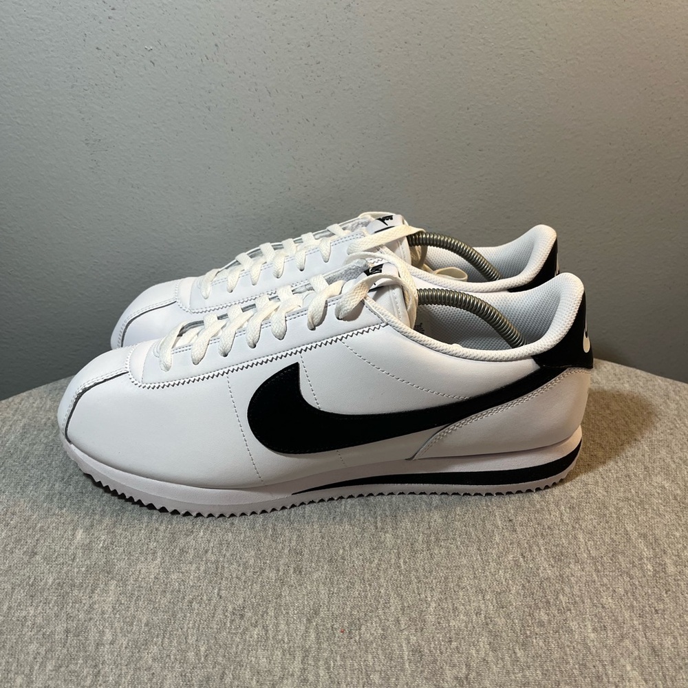 Nike Cortez White Black Sneaker Men's Shoe Size 12 DM4044-105​ - Picture 4 of 10